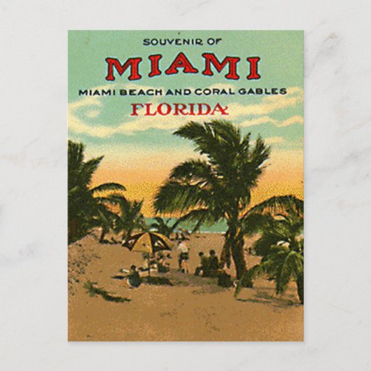  Miami Beach, Florida, VS - Briefkaart (Voorkant)