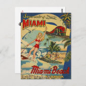  Miami Beach, Florida, VS - Briefkaart (Voorkant / Achterkant)