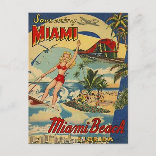 Miami Beach, Florida, VS - Briefkaart (Voorkant)