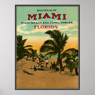  Miami Beach, Florida, VS - Poster