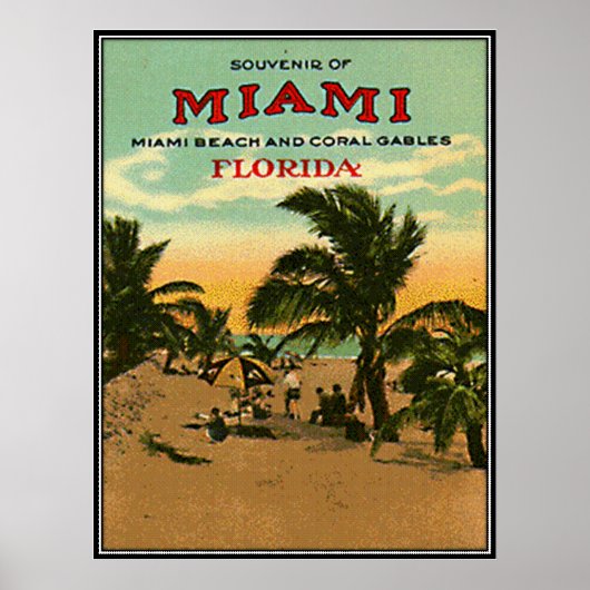 Miami Beach, Florida, VS - Poster (Voorkant)