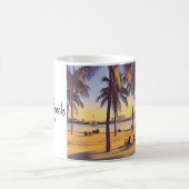 Miami Beach Florida Waterverf Art Koffiemok (Center)