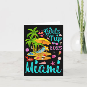 Miami Beach Florida Zomer Vakantie Meisjes Trip 20 Kaart