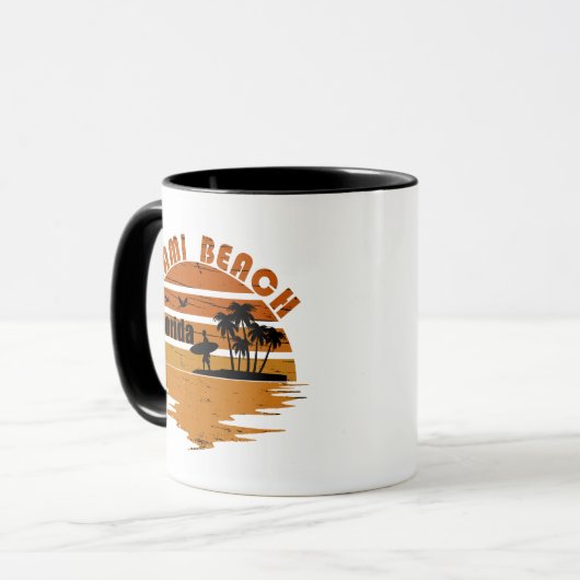 Miami Beach Florida zonsondergang Mok (Voorkant links)