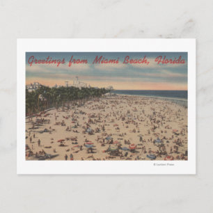 Miami Beach, FloridaGreetings fromMiami, FL Briefkaart