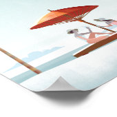 Miami beach floride affiche voyage (Coin)