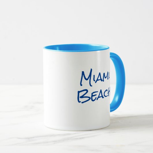 Miami Beach Floride Café Mug (Devant droit)