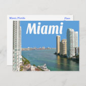Miami Beach, Floride, Carte postale des États-Unis (Devant / Derrière)