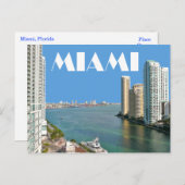 Miami Beach, Floride, Carte postale des États-Unis (Devant / Derrière)