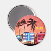 Miami Beach, Floride Magnet (Recto/Verso)
