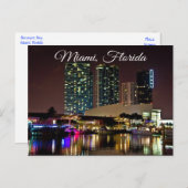 Miami Beach Floride Sklyline Travel Carte postale (Devant / Derrière)