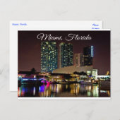 Miami Beach Floride Sklyline Travel Carte postale (Devant / Derrière)