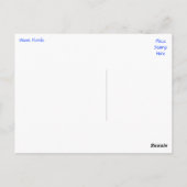 Miami Beach Floride Sklyline Travel Carte postale (Dos)