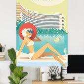 Miami Beach | Fontainbleau Poster (Thuiskantoor)