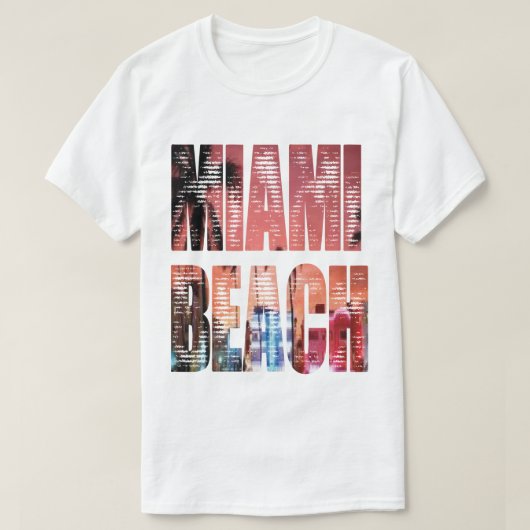 miami beach fun t-shirt (Design voorkant)