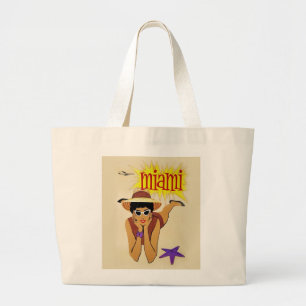 Miami Beach Grote Tote Bag