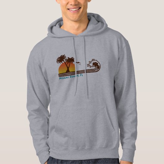 Miami Beach Hoodie (Voorkant)
