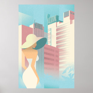 Miami Beach | Houten Poster