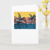 Miami Beach Kaart (Gele Bloem)