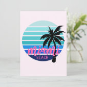 Miami Beach Kaart (Staand voorkant)