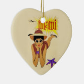 Miami Beach Keramisch Ornament (Rechts)