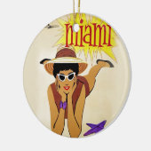  Miami Beach Keramisch Ornament (Links)