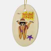 Miami Beach Keramisch Ornament (Links)