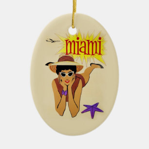  Miami Beach Keramisch Ornament