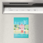 Miami Beach koelkastmagneet Magneet (Insitu (Vaatwasser))