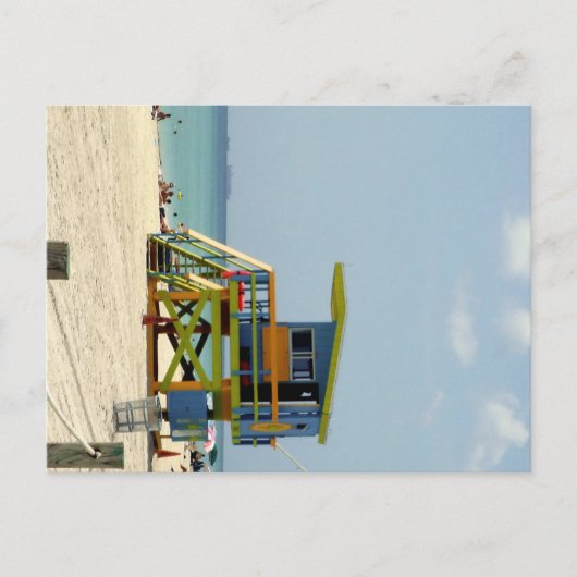 Miami Beach Lifeguard Shack Briefkaart (Voorkant)