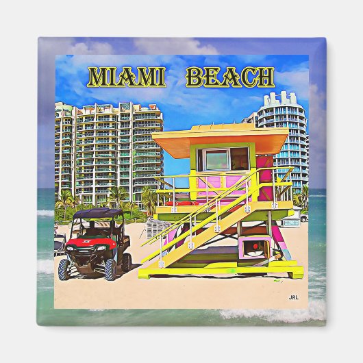 Miami Beach Magneet 10B (Voorkant)