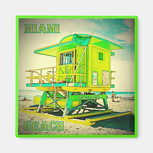 Miami Beach magneet 6A (Voorkant)