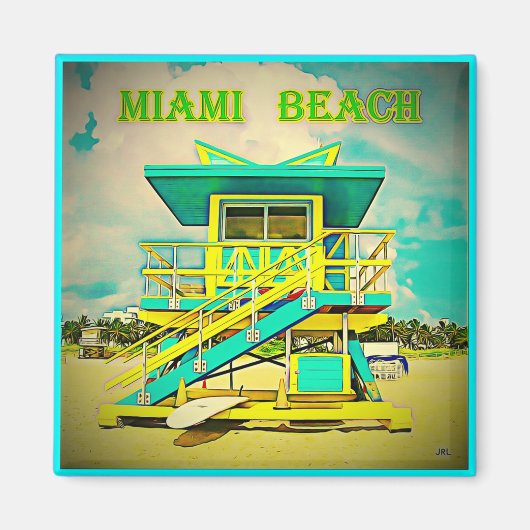 Miami Beach Magnet 2A Magneet (Voorkant)