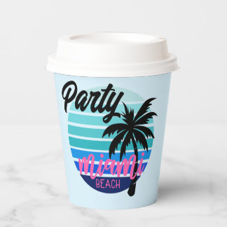 Miami Beach Papieren Bekers