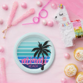 Miami Beach Papieren Bordje (Feest)