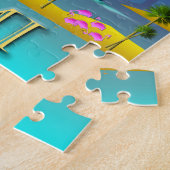 Miami Beach Poster Puzzle Legpuzzel (Zijkant)