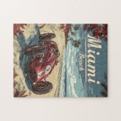Miami Beach raceauto Legpuzzel (Horizontaal)