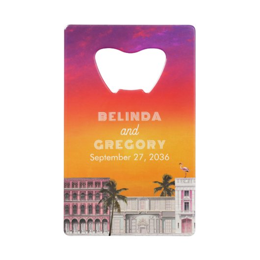 Miami Beach Rainbow Row Charleston Palm Wedding (Devant)