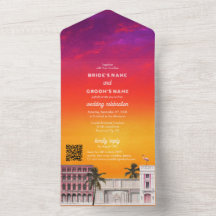 Miami Beach Regenboogrij Charleston Palm Bruiloft