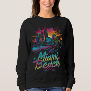 Miami Beach Retro Vibes Trui