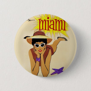  Miami Beach Ronde Button 5,7 Cm