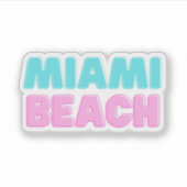 Miami Beach Sticker (Voorkant)