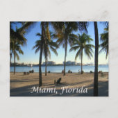 Miami Beach Sunset Florida, Verenigde Staten Briefkaart (Voorkant)