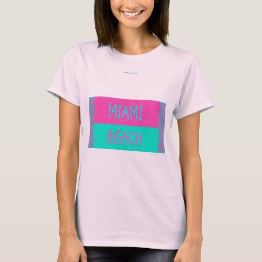 MIAMI BEACH T-SHIRT (Voorkant)