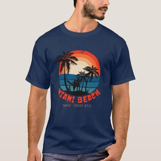 Miami Beach T-shirt (Voorkant)