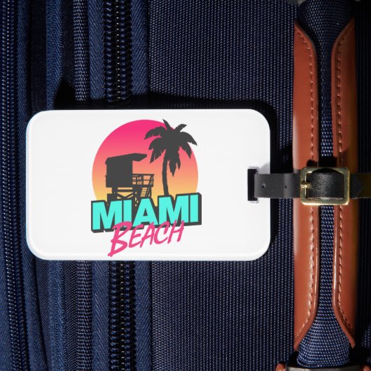 Miami Beach Travel  Bagagelabel (Voorkant Insitu 4)