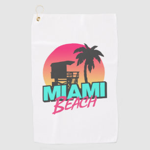 Miami Beach Travel  Golfhanddoek