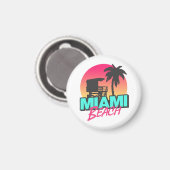 Miami Beach Travel  Magneet (Voorkant / Achterkant)