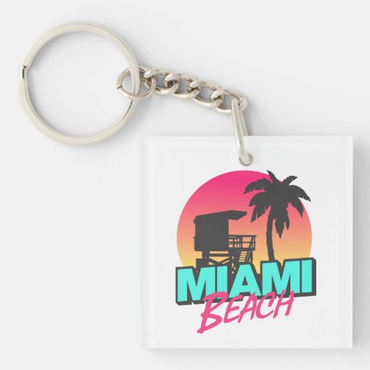 Miami Beach Travel  Sleutelhanger (voorkant)