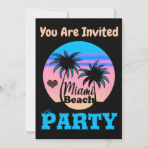 Miami Beach uitnodiging